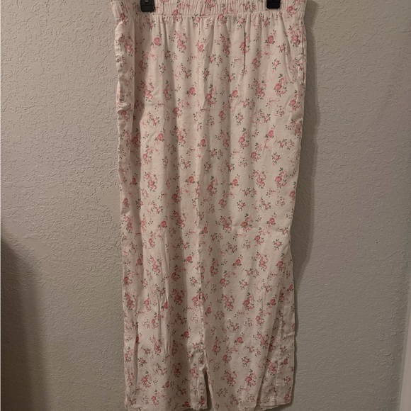NWOT Aeropostale Pink Floral bow woven pajama pants size Large - Picture 8 of 8